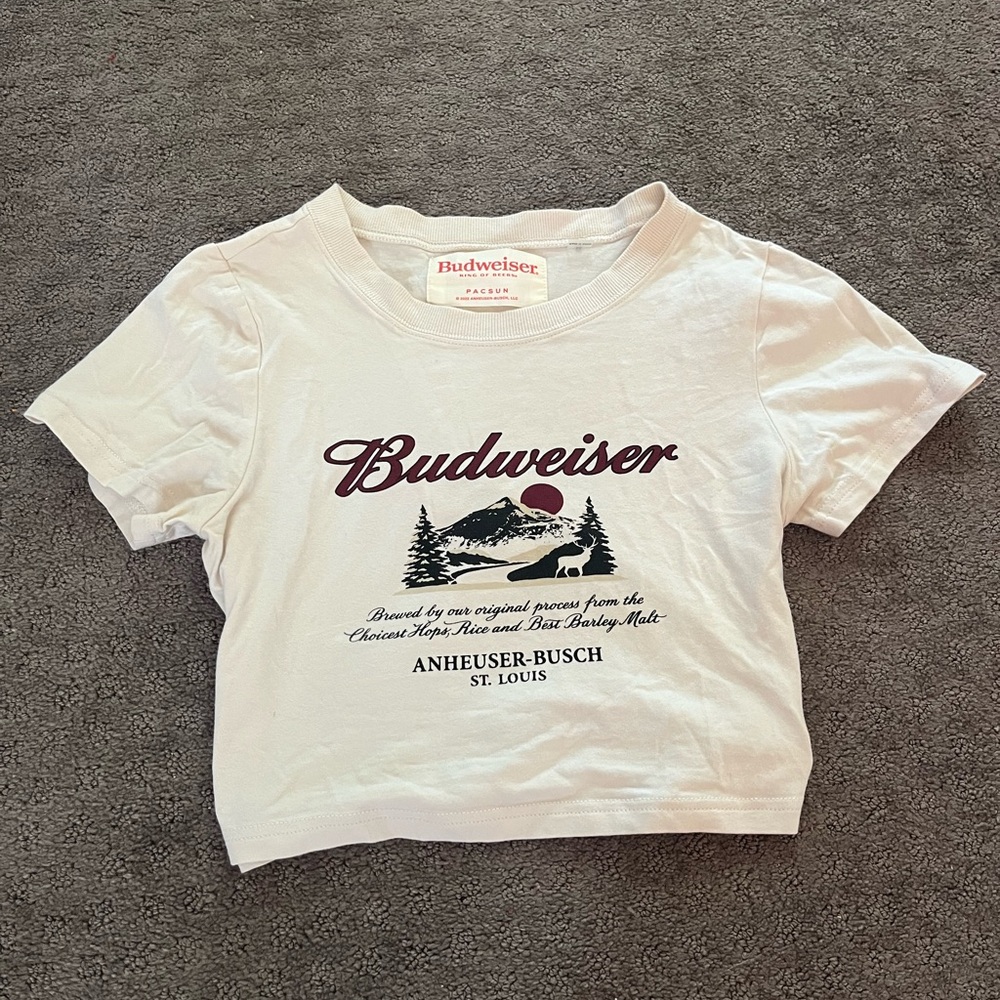 PacSun White Crop Top Casual Cotton